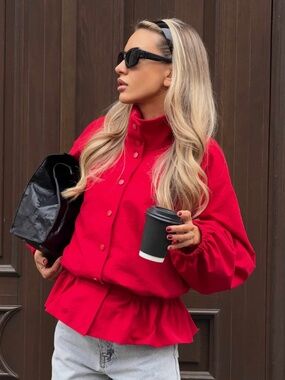 Windbreaker with a peplum “Nicole"